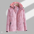 Waterdichte Jas met Ritssluiting en Capuchon voor Dames - Rosa