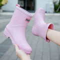 Waterdichte Slip-On Enkellaarzen met Ronde Neus voor Dames - View 7