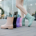 Waterdichte Slip-On Enkellaarzen met Ronde Neus voor Dames - View 9