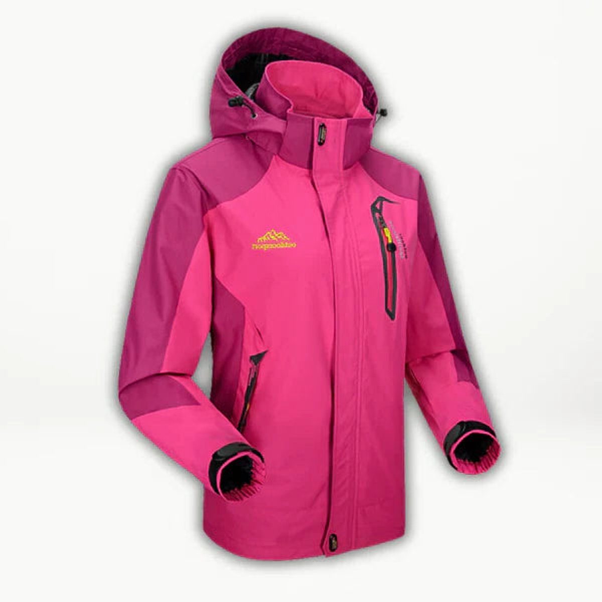 Waterdichte Wandeljack met Capuchon voor Dames - Lichtrood
