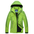 Waterdichte Wandeljack met Capuchon voor Dames - Groen