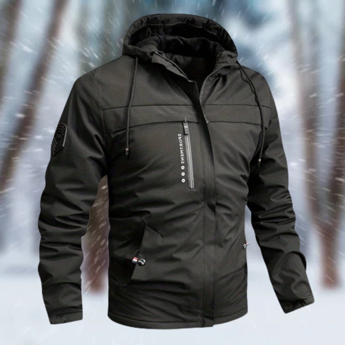 Waterdichte Winterjas met Capuchon voor Heren