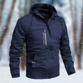 Waterdichte Winterjas met Capuchon voor Heren - Donkerblauw