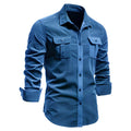 Werkoverhemd met Lange Mouwen voor Heren - Blauw