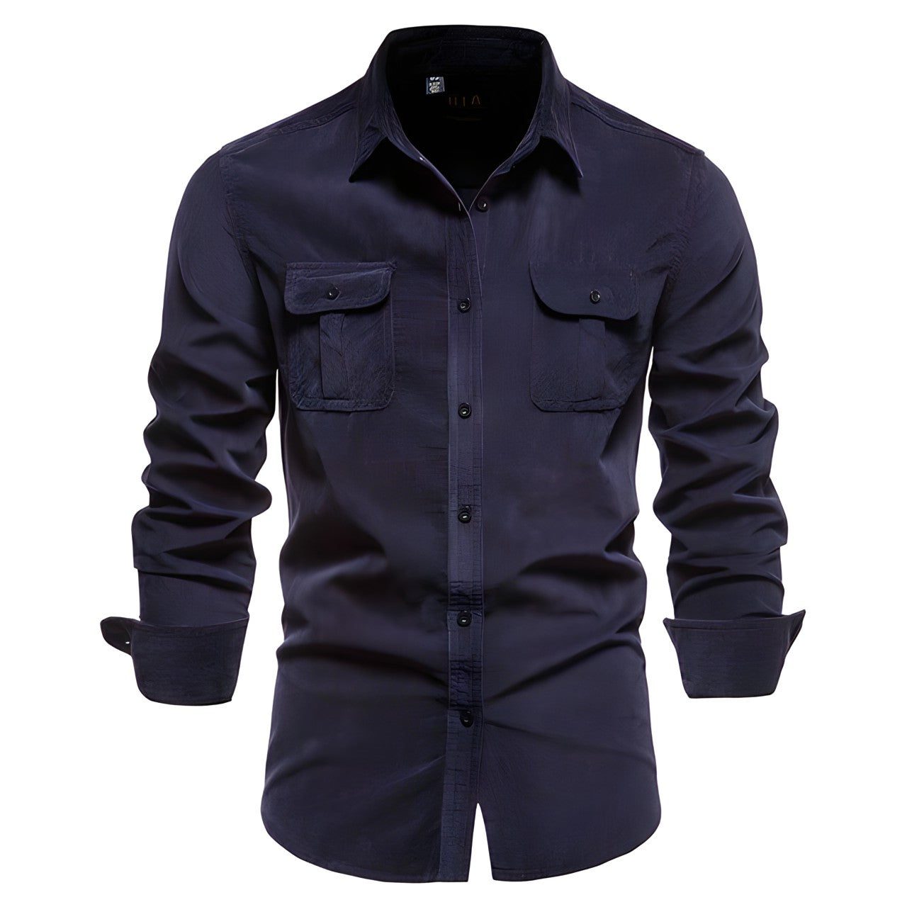 Werkoverhemd met Lange Mouwen voor Heren - Marineblauw