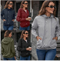 Windbreaker Jas met Verstelbare Capuchon voor Dames
