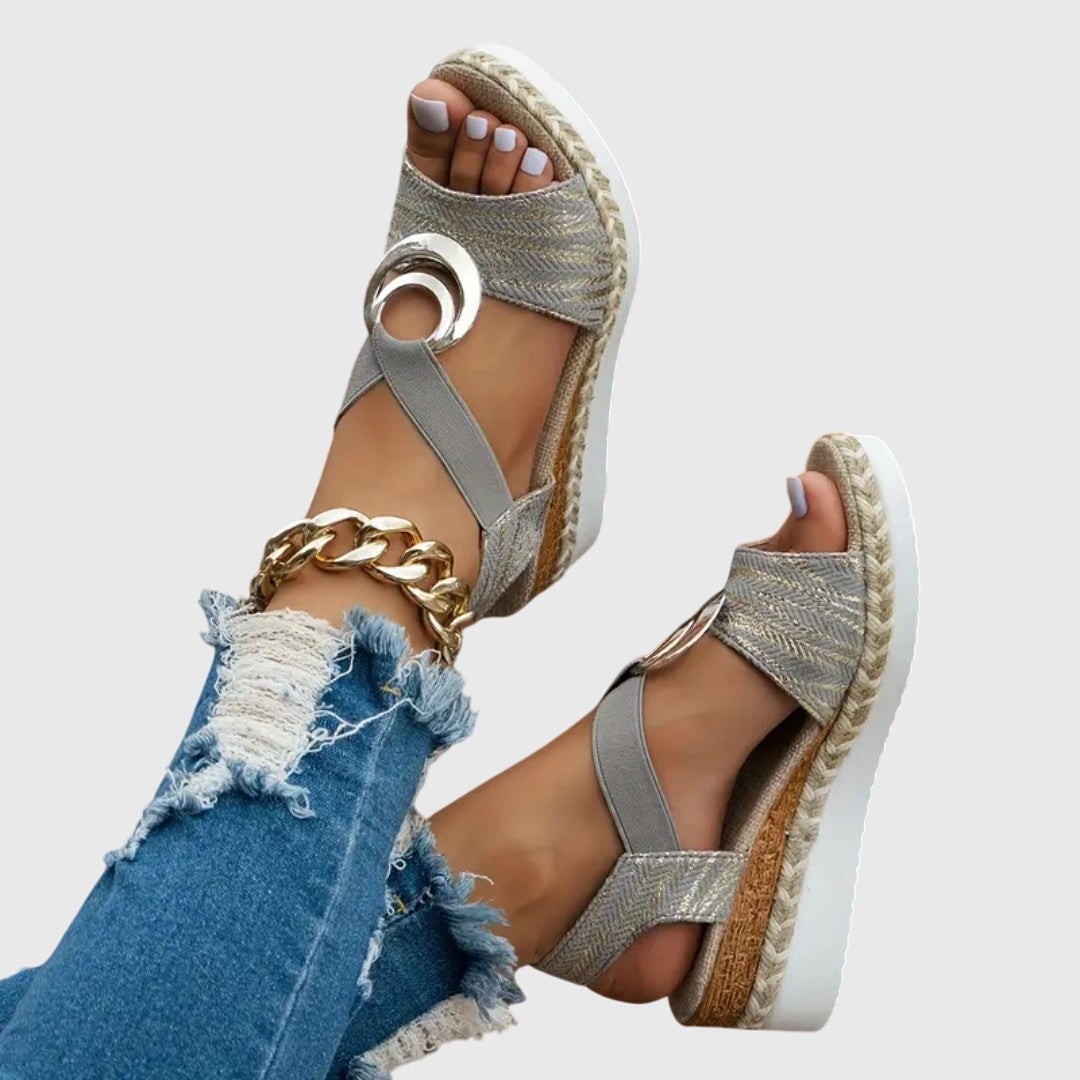 Sleehak Sandalen met Enkelbandjes voor Dames