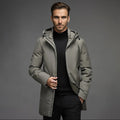 Winterjas met Afneembare Kap voor Heren - Beige