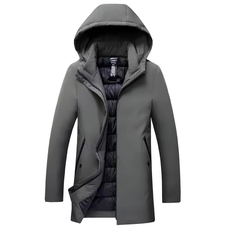Winterjas met Afneembare Kap voor Heren - View 7