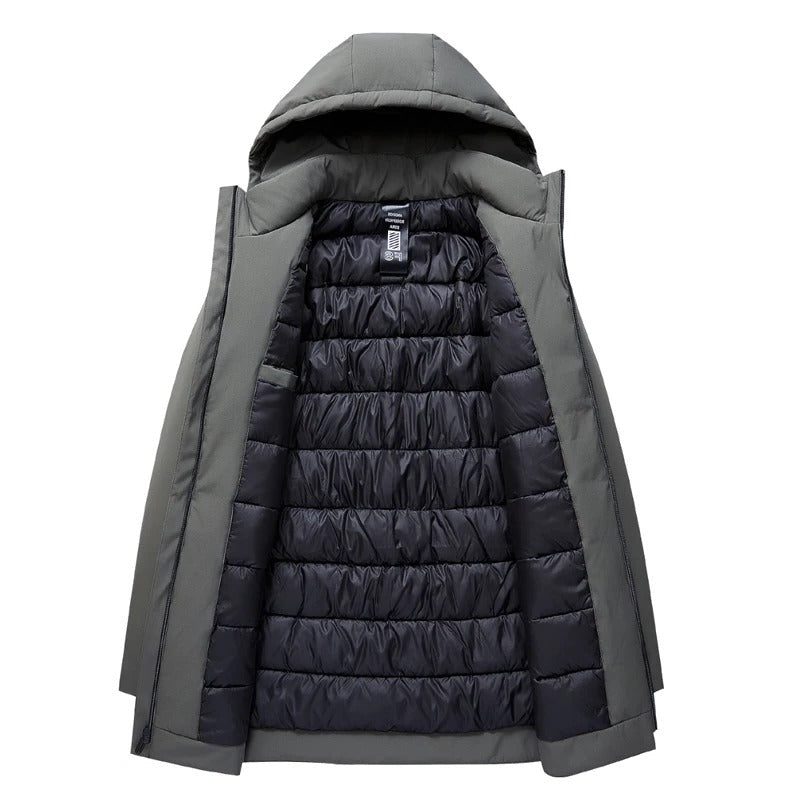 Winterjas met Afneembare Kap voor Heren - View 8