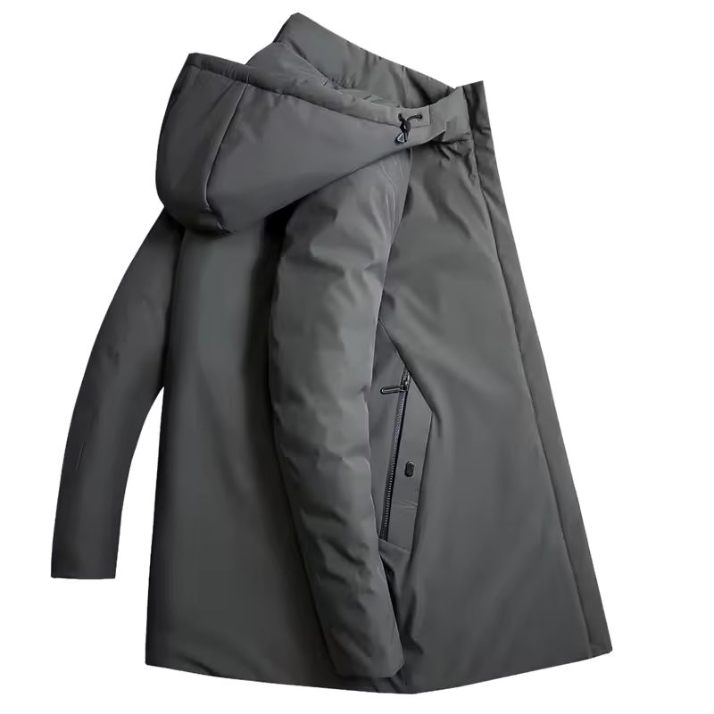 Winterjas met Afneembare Kap voor Heren - View 9