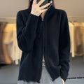 Wollen Cardigan met Ritssluiting voor Dames