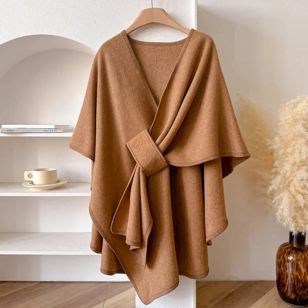 Wollen Omslagdoek voor Dames - Camel