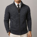 Wollen Ritssluiting Cardigan voor Heren - Grijs