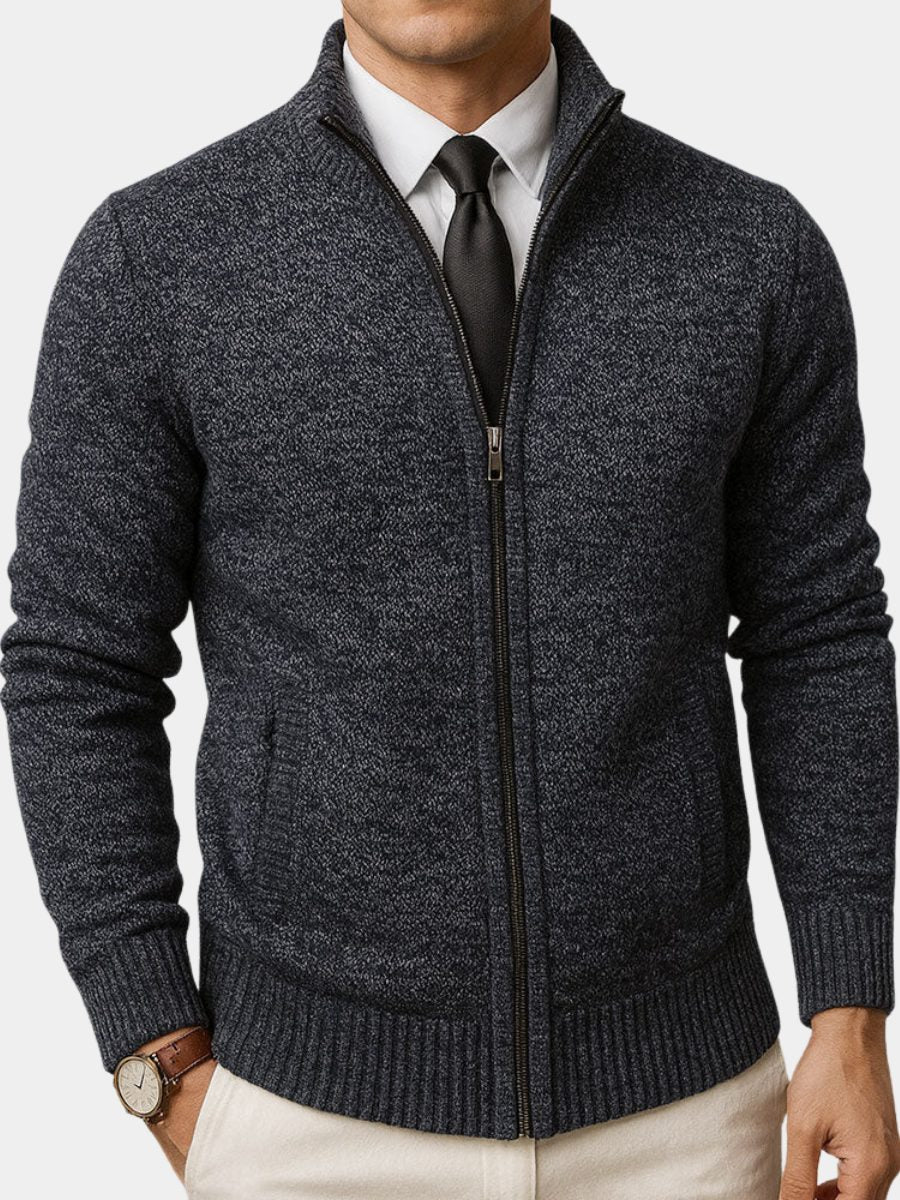 Wollen Ritssluiting Cardigan voor Heren