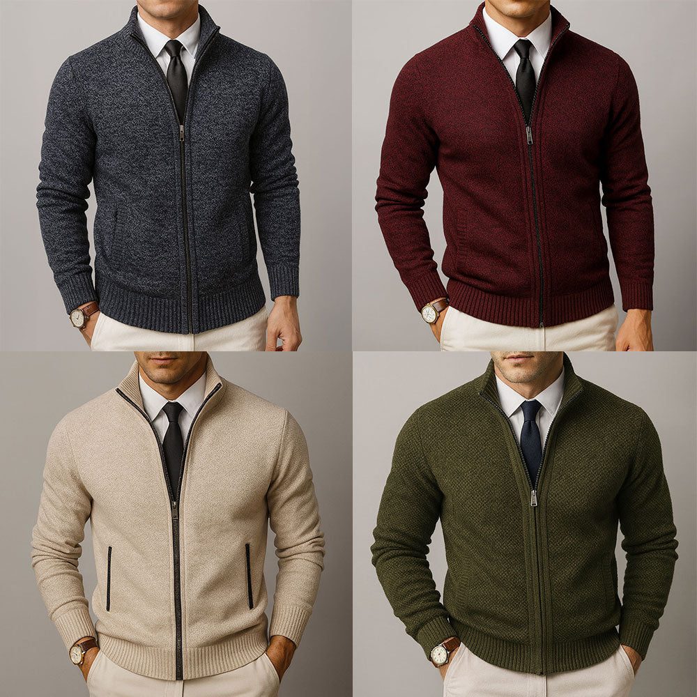 Wollen Ritssluiting Cardigan voor Heren - View 6