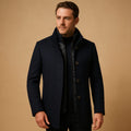 Wollen Single-Breasted Jas voor Heren - Navy