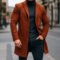 Wollen Trenchcoat met Lange Mouwen voor Heren