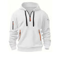 Zip-Up Hoodie met Steekzakken voor Heren - Wit