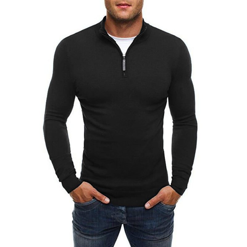 Zip-Up Trui met Lange Mouwen voor Heren