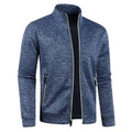 Zip-Up Vest met Opstaande Kraag voor Heren - Blauw
