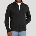 Zip-Up Vest met Opstaande Kraag voor Heren - Zwart