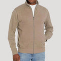 Zip-Up Vest met Opstaande Kraag voor Heren - Beige
