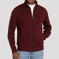 Zip-Up Vest met Opstaande Kraag voor Heren - Rood