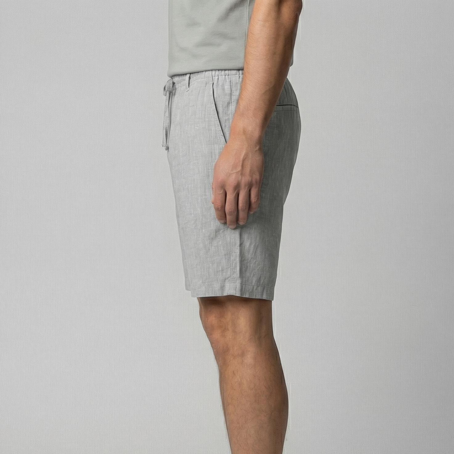 Linnen Relaxed Fit Korte Broek voor Heren