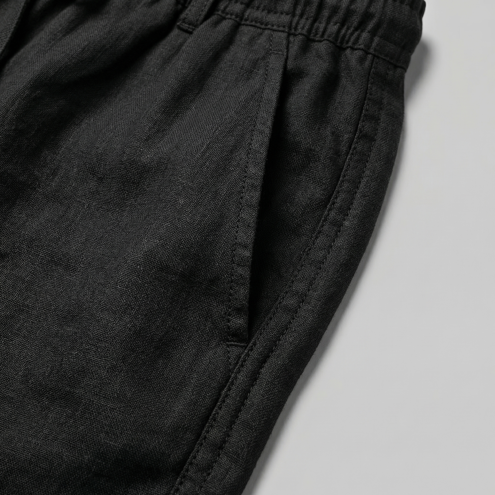 Linnen Relaxed Fit Korte Broek voor Heren