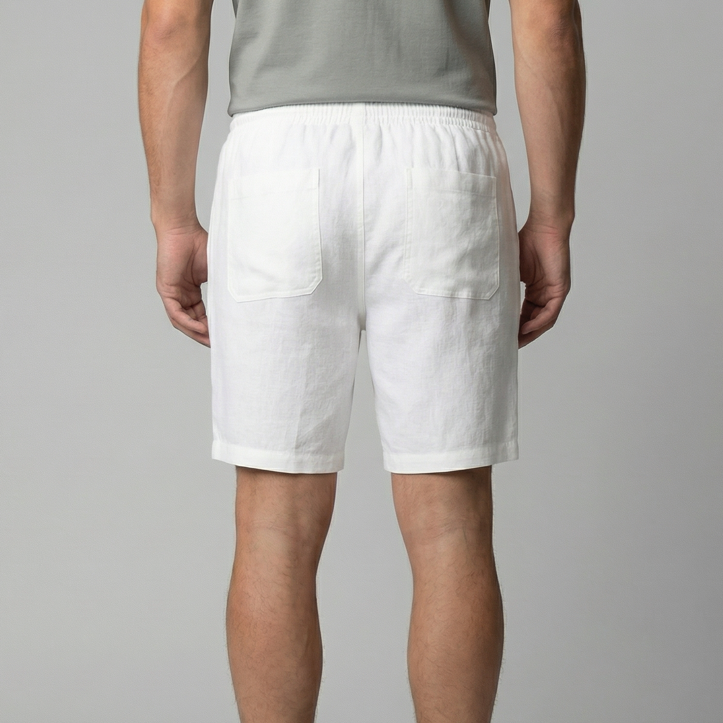 Linnen Relaxed Fit Korte Broek voor Heren
