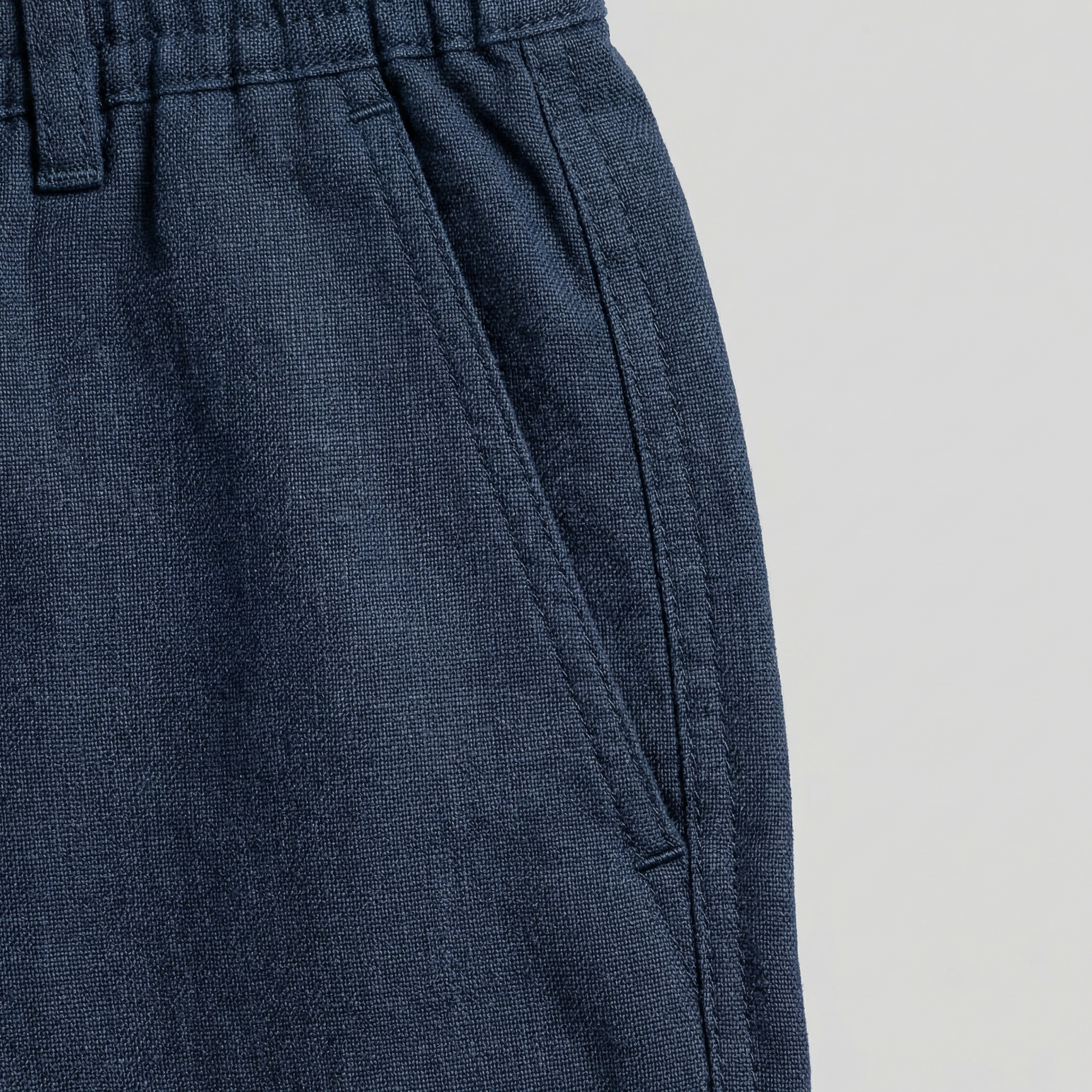 Linnen Relaxed Fit Korte Broek voor Heren