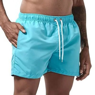 Zwemshort met Trekkoord voor Heren - Lichtblauw