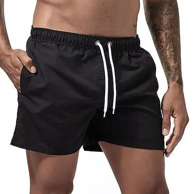 Zwemshort met Trekkoord voor Heren - Zwart
